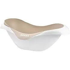 BÉABA, Baignoire pour Bébé, Antidérapante et Confort, Made in France, Matière Souple et Douce, Multifonction, Ergonomique, Bouchon de vidange, Camélé