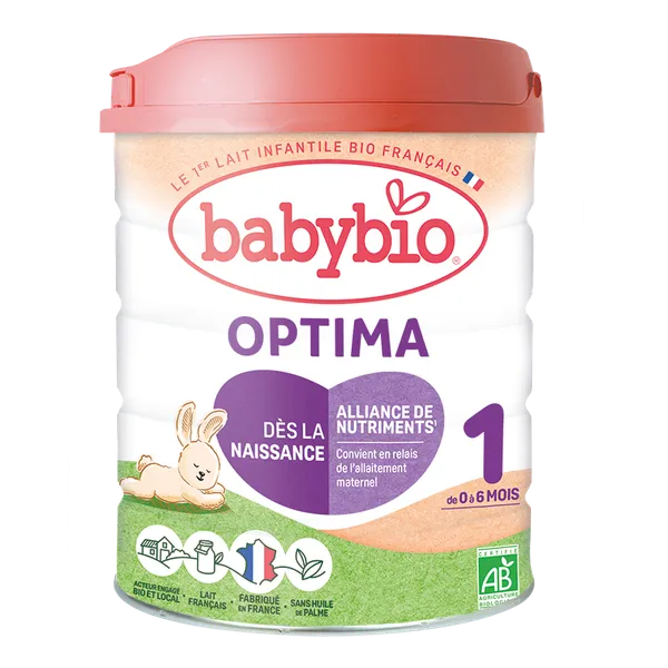 Lait infantile 1er âge bio | Optima 1 | Bébés de 0 à 6 mois