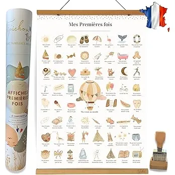 TIPICHOU Affiche mes premières fois à tamponner