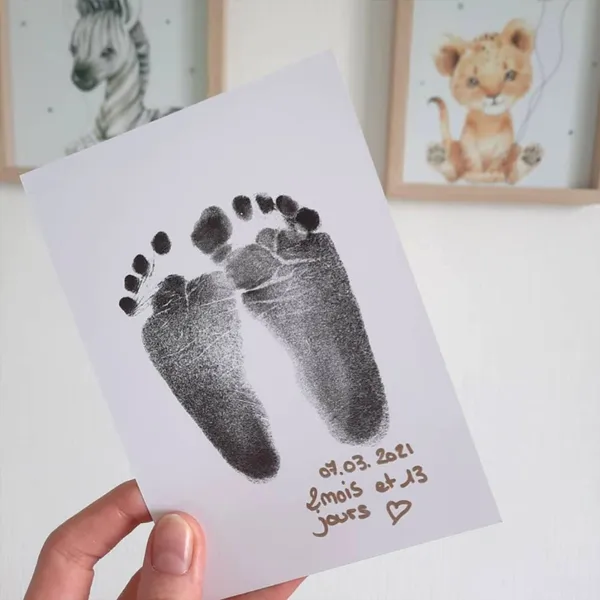 Kit Empreintes Bébé Keep Love - Souvenirs Main & Pied | Encre Sans Contact - Facile &amp; Réutilisable
