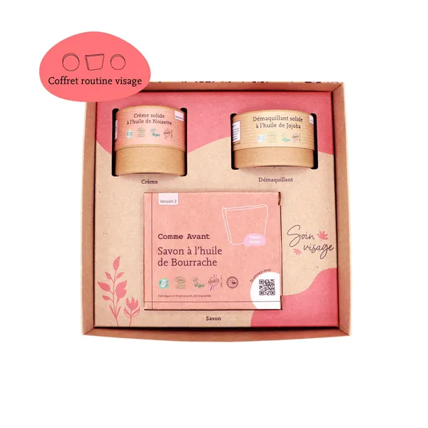 Coffret soin visage bio naturel solide ᐅ Fabriqué en France