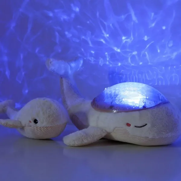Veilleuse peluche Tranquil Whale Family