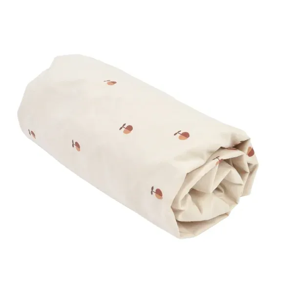 Drap-housse bébé percale en coton bio Pom Pouce | Little Crevette