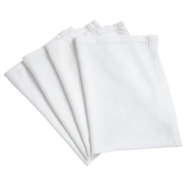 4 langes bébé Blanc Lange en coton Bio Babycalin