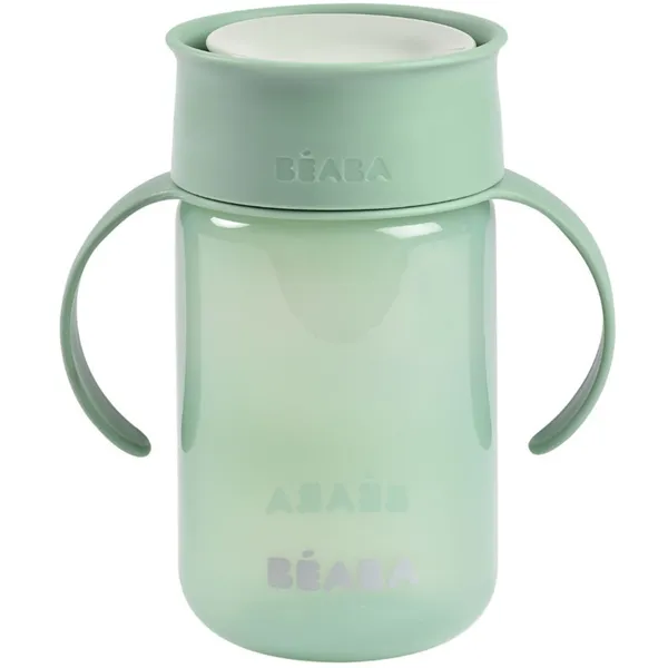Tasse d'apprentissage 360° vert d'eau