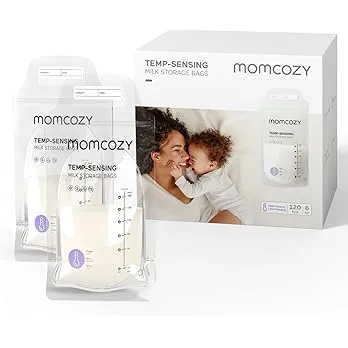 Momcozy Sachets de Congélation Lait Maternel 180mL - Lot de 120 Poches Stériles