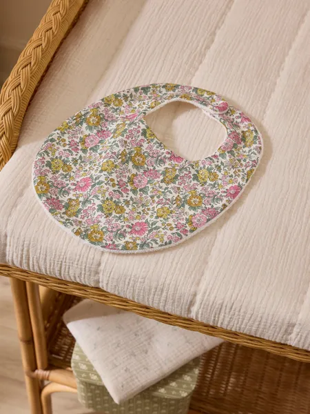 Bavoir éponge et tissu Liberty Cyrillus