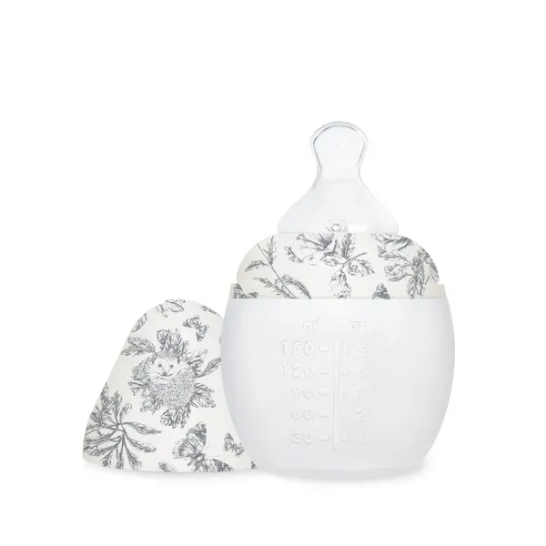 Biberon Elhee x Tartine &amp; Chocolat 150 ml | Toile de Jouy Gris 0m+
 &ndash; Élhée