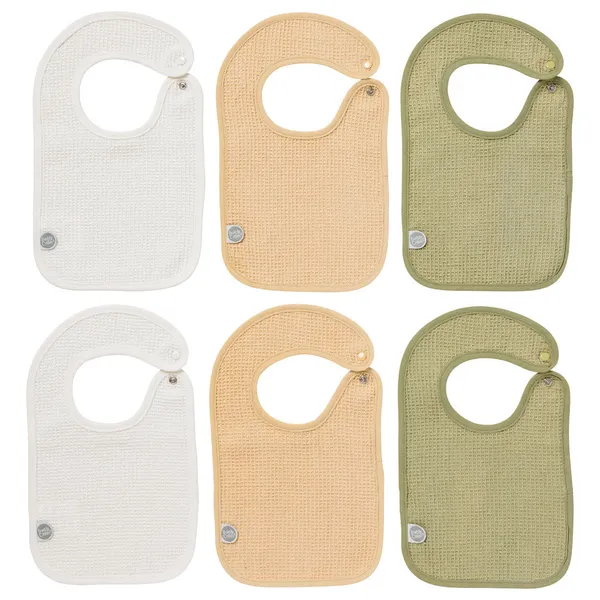 Babycalin - 6 Bavoirs nid d'abeille naissance - Les Colorés | BB Malin
