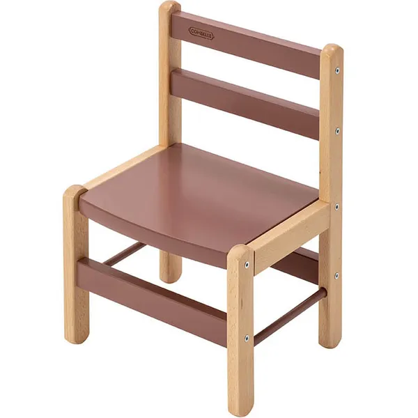 Chaise basse en bois Louise hybride vieux rose - Combelle