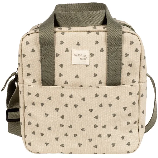 Sac isotherme biberons coeurs Poppy Mousse - Walking Mum