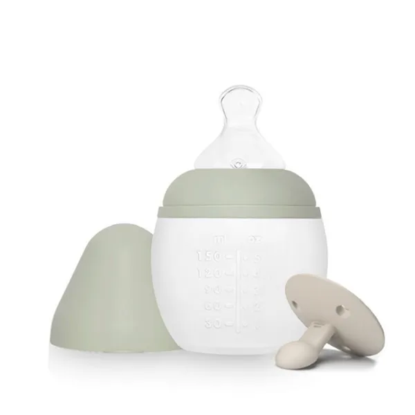 Pack biberon naissance + tétine 100% silicone médical
 &ndash; Élhée