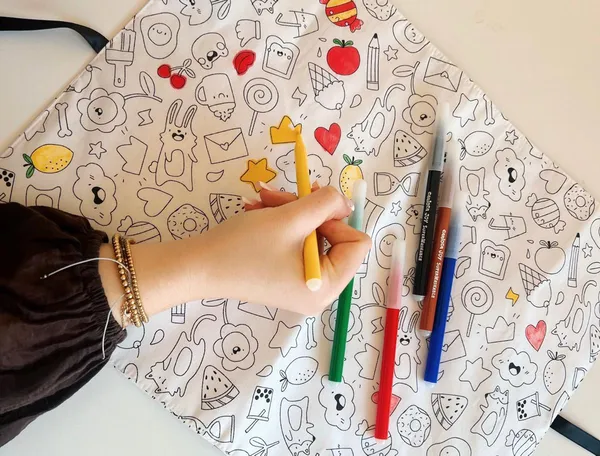 Set de table à colorier réutilisable pour zéro déchet