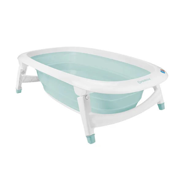 Baignoire pliable avec fond ludique marin bleu | Badabulle