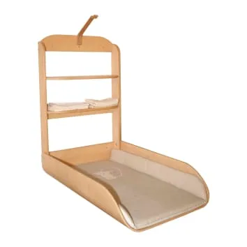 roba  LIEBHABEAR - Table à langer murale en bois imitation chêne clair