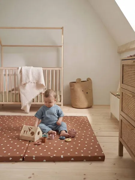 Tapis de motricité pliable et déhoussable