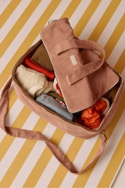 Grande valise en velours personnalisable - Petit Picotin