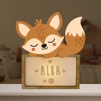 Veilleuse - Lampe à poser personnalisable - Renard