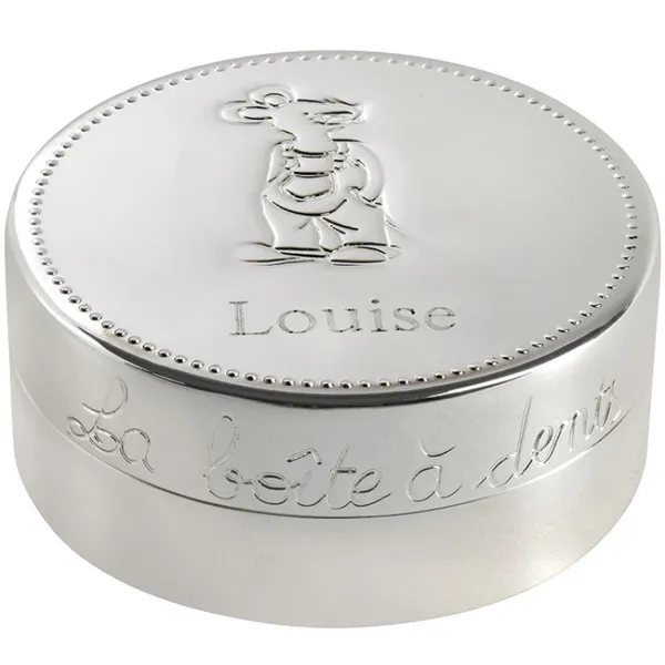 Boîte à dents métal argenté (personnalisable) - ANVIE