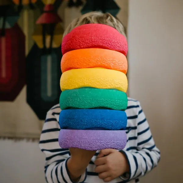 STAPELSTEIN Jeu de motricité Original Mini rainbow classic