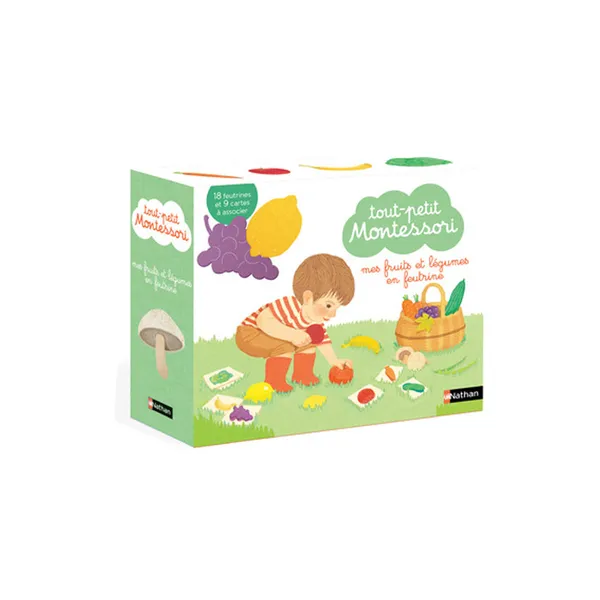 Tout petit Montessori coffret fruits et légumes | Nathan
