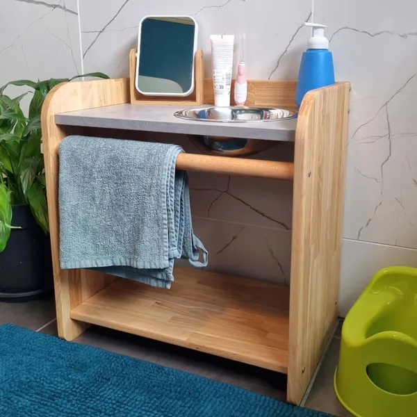 Meuble salle de bain Montessori