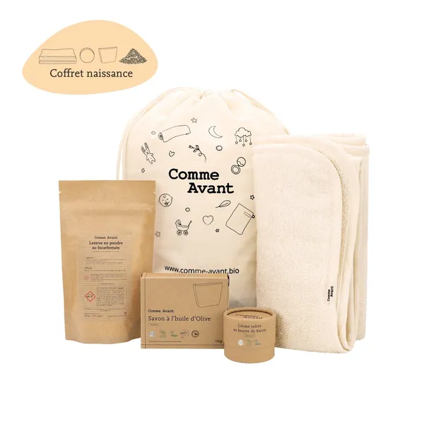 Coffret cadeau naissance et bébé bio naturel-Comme Avant