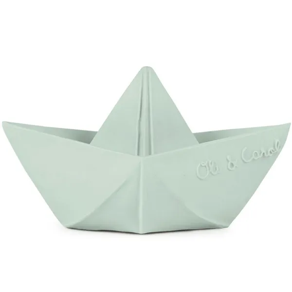 Jouet de bain bateau Origami latex Oli & Carol