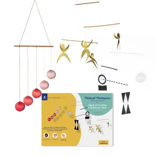 Coffret 4 mobiles Montessori