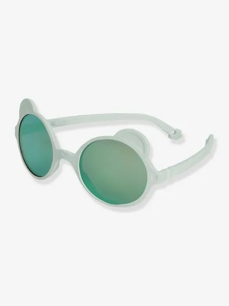 Lunettes de soleil Ourson 1-2 ans Ki ET LA vert clair uni avec decor - Ki ET LA