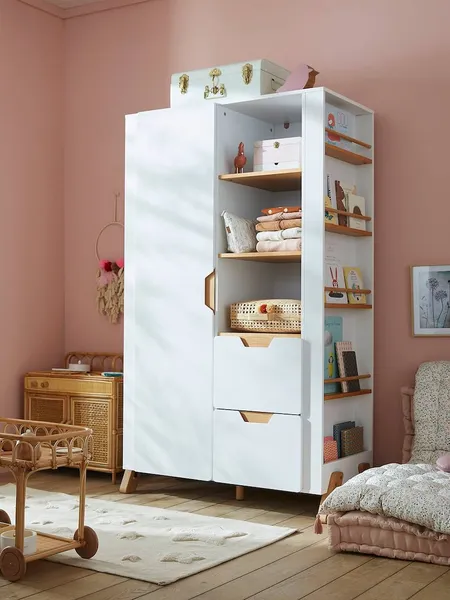 Armoire PIROUETTE blanc - Vertbaudet