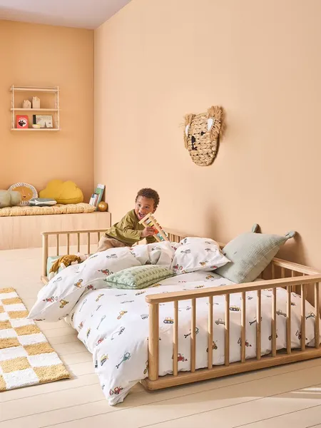 Lit enfant évolutif en bois massif Mikado bois - Vertbaudet