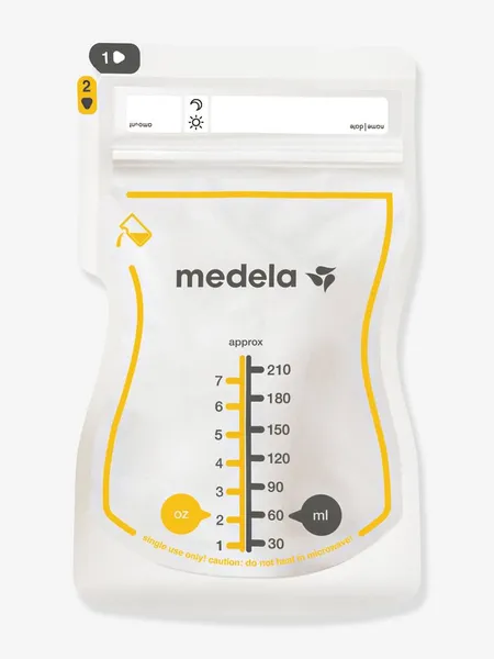 Sachets de conservation pour lait maternel X50 transparent - Medela