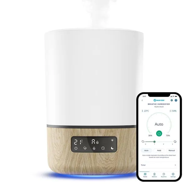 Humidificateur d’air connecté, diffuseur d’huiles essentielles breath blanc - Maxi Cosi