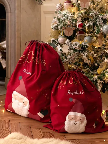 Sac à jouets personnalisable Père Noël rouge - Vertbaudet