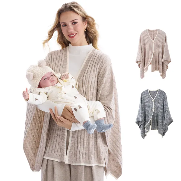 Couverture d’allaitement Momcozy en mélange de laine
