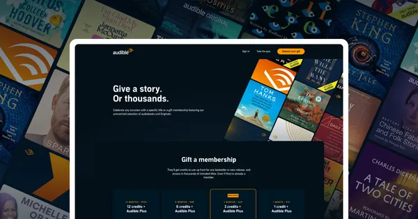 Audible Gift Cards, Credits, & Titles