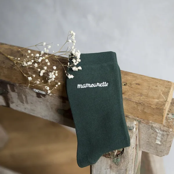 Chaussettes brodées “Mamounette”