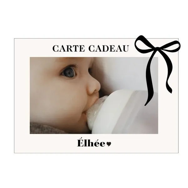 Carte cadeau Élhée : offrez des biberons sains et sûrs