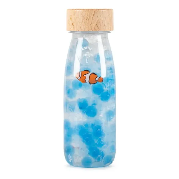Petit Boum  Bouteille sensorielle Poisson | Bleu