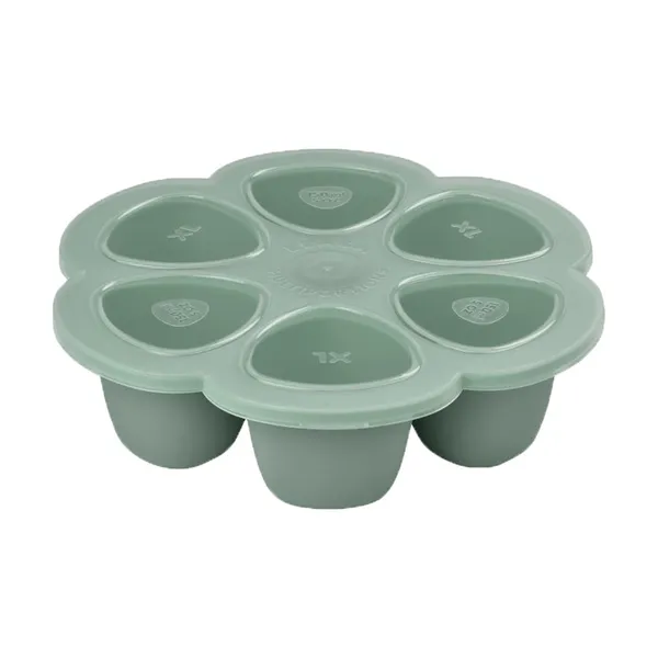 Moule de conservation multiportions en silicone 6x90 ml Vert Sauge | Beaba