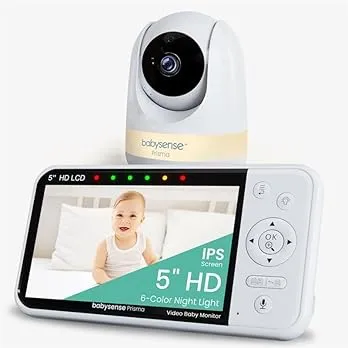 Babyphone Prisma Babysense- Caméra, veilleuse, bruits blancs et berceuse