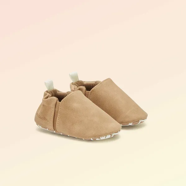 Kitchoun - Chaussons motricité 1 'se retourner' - Marron - Bébé