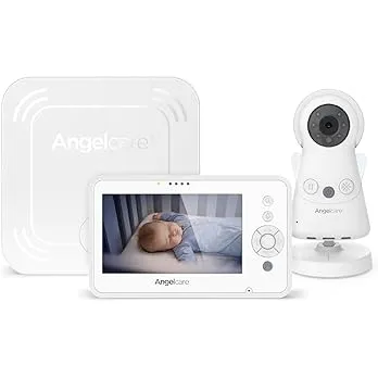 Angelcare - Babyphone Video avec Moniteur de mouvements, veilleuse, berceuses