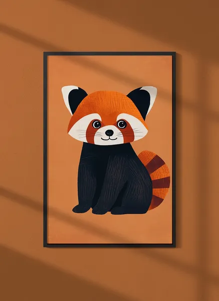 L'AFFICHERIE Affiche Panda roux