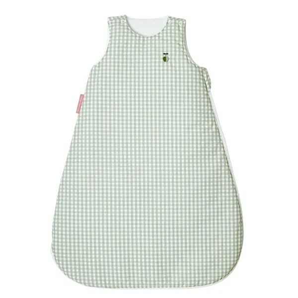 Gigoteuse mixte vichy vert en coton bio Olive | Little crevette