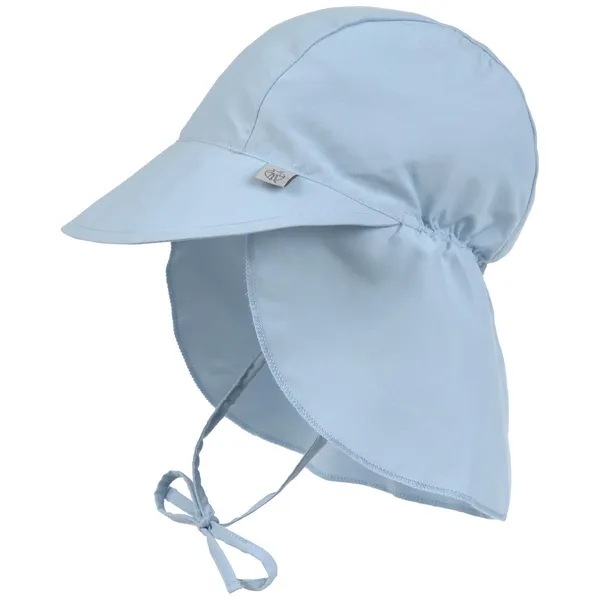 Casquette protège nuque anti-UV bleu ciel (03-06 mois)
