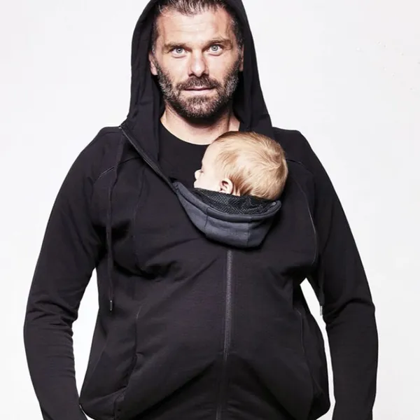 Sweat du parent pour porté bébé noir (taille M) - Love Radius