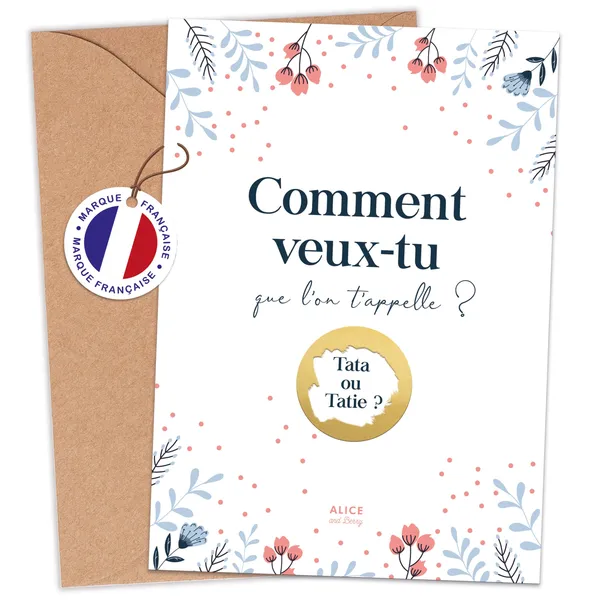 Carte à gratter Annonce de Grossesse Tata