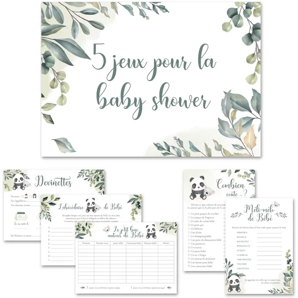 Set de jeux baby shower